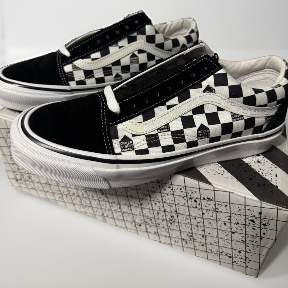 Vans Vault x Dover Street Market OG Old Skool LX Checkerboard Black White Size 9